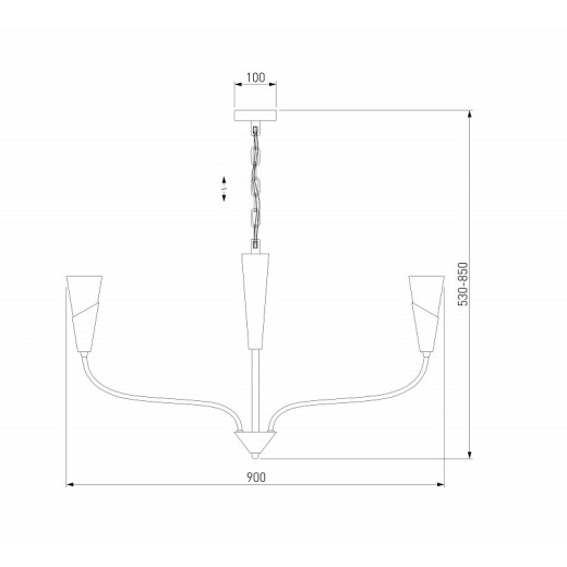 Подвесная люстра Eurosvet Rhyton 60167/8 никель