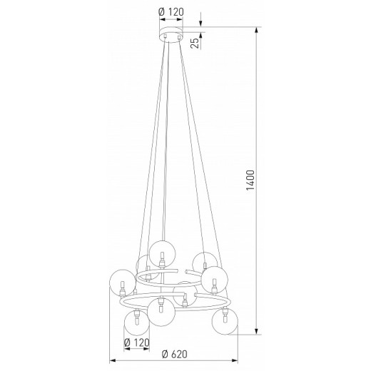 Подвесная люстра Eurosvet Anabelle 6845 Anabelle