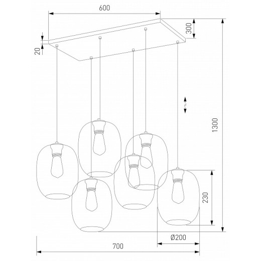 Подвесной светильник TK Lighting Elio 5974 Elio