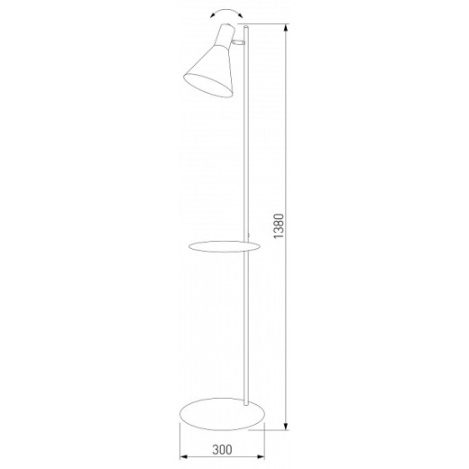 Торшер с полкой TK Lighting Jump 5864 Jump