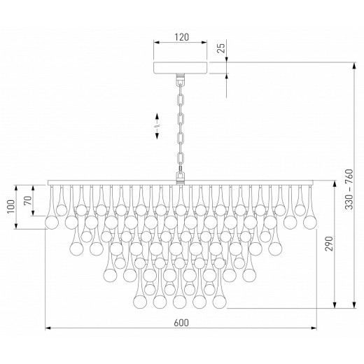 Подвесная люстра Bogate's Gutta 476/8