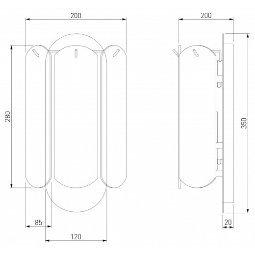 Накладной светильник Eurosvet Claire 60170/2 золото
