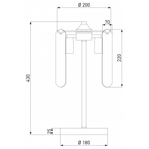 Настольная лампа декоративная Eurosvet Claire 01170/3 золото