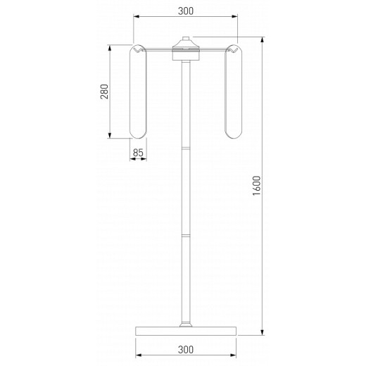 Торшер Eurosvet Claire 01171/3 золото