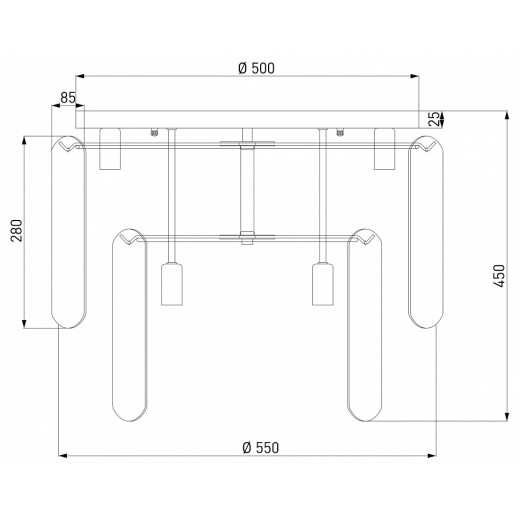 Потолочная люстра Eurosvet Claire 60170 золото
