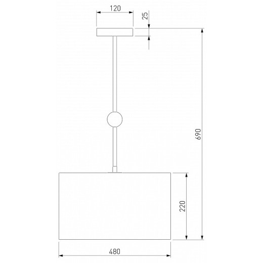 Светильник на штанге Eurosvet Brume 60174/5 латунь