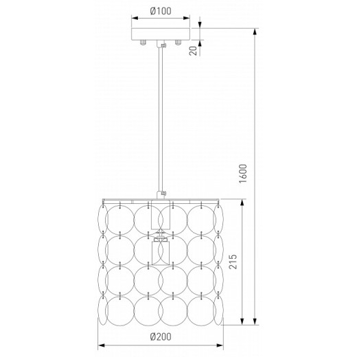 Подвесной светильник Eurosvet Sandra 60185/1 хром/перламутр