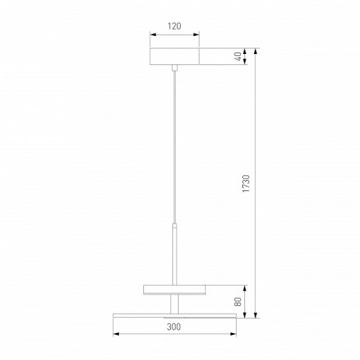 Подвесной светильник Eurosvet Thasos 40342 LED черный