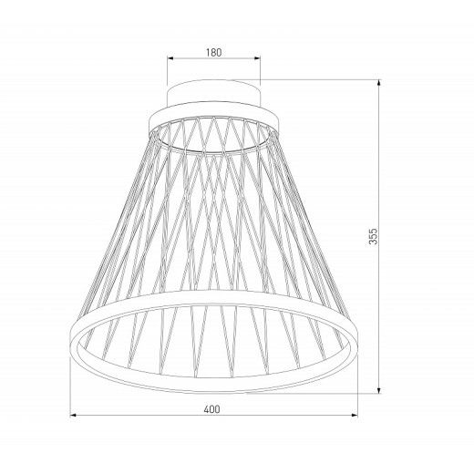 Накладной светильник Eurosvet Cesta 40018/1 LED коричневый