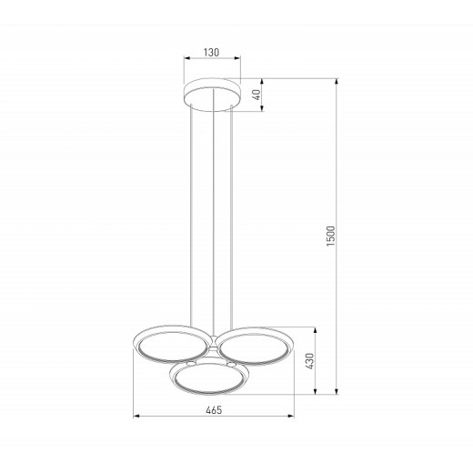 Подвесная люстра Eurosvet Crespella 90034/3 золото