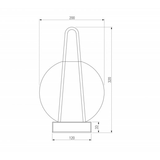 Настольная лампа декоративная Eurosvet Frasco 80507/1 латунь