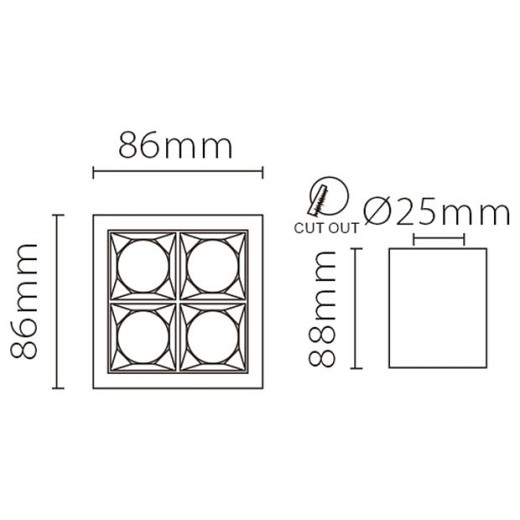 Накладной светильник Fiberli XC002 12120204