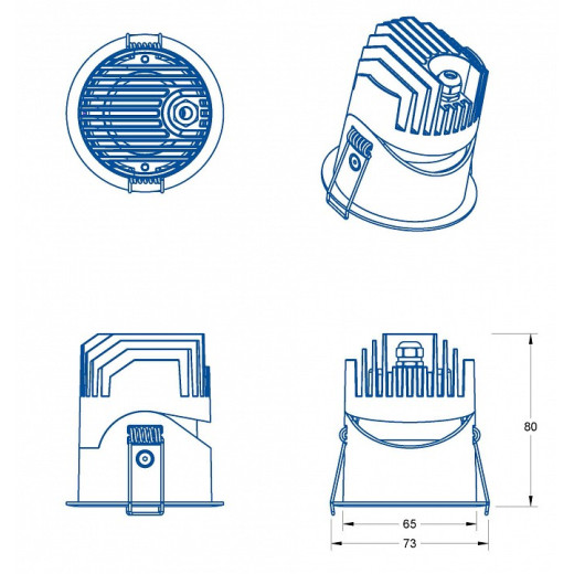 Встраиваемый светильник Fiberli 1005 12130601