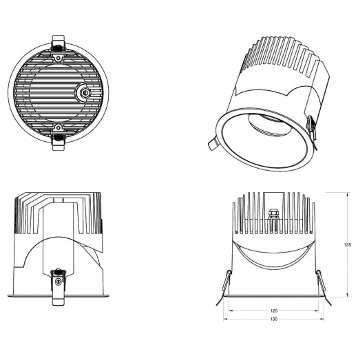 Встраиваемый светильник Fiberli 1005 12130606