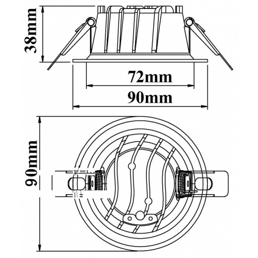 Встраиваемый светильник Fiberli CDEW 12130701