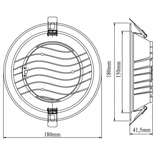 Встраиваемый светильник Fiberli CDEW 12130704