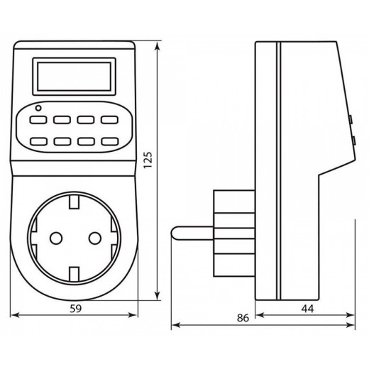 Розетка с таймером Feron TM22 23205