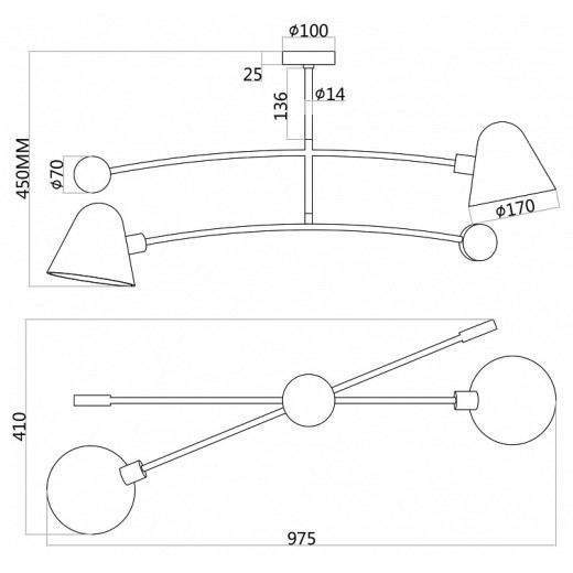 Светильник на штанге Favourite Statera 3045-2P