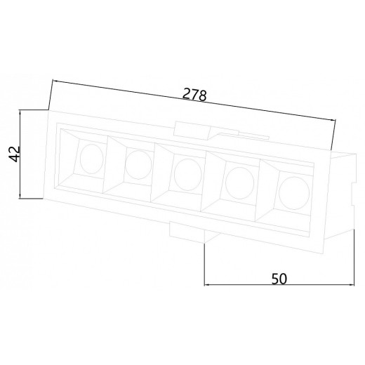 Встраиваемый светильник Favourite Roshni 3083-5C