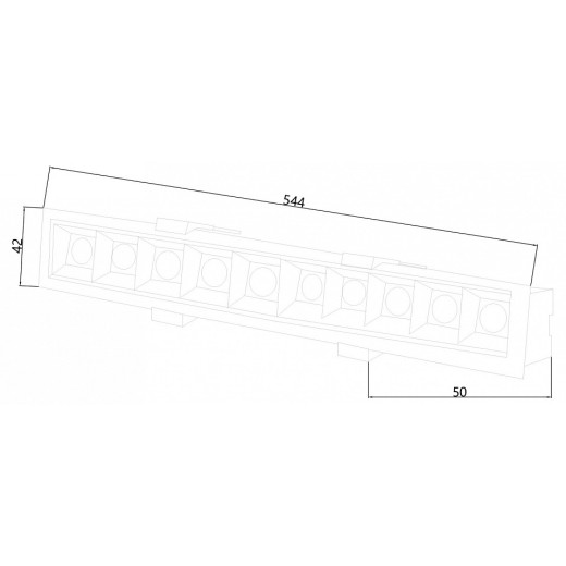 Встраиваемый светильник Favourite Roshni 3084-10C