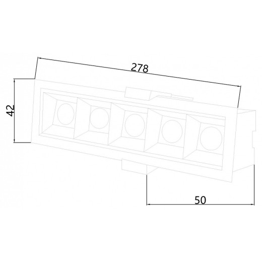 Встраиваемый светильник Favourite Roshni 3084-5C