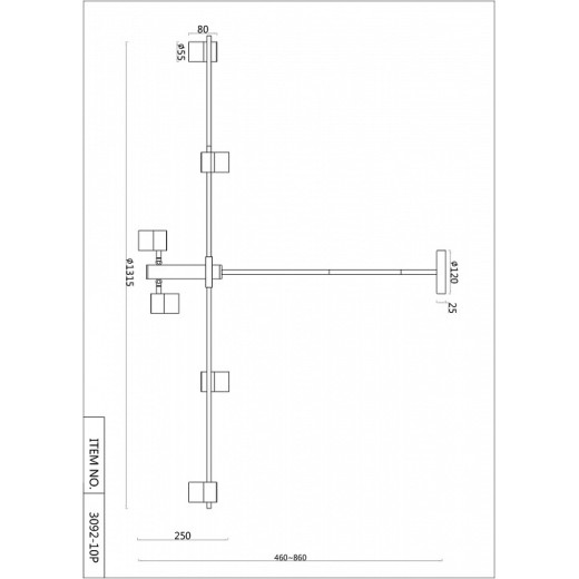 Люстра на штанге F-promo Chart 3092-10P