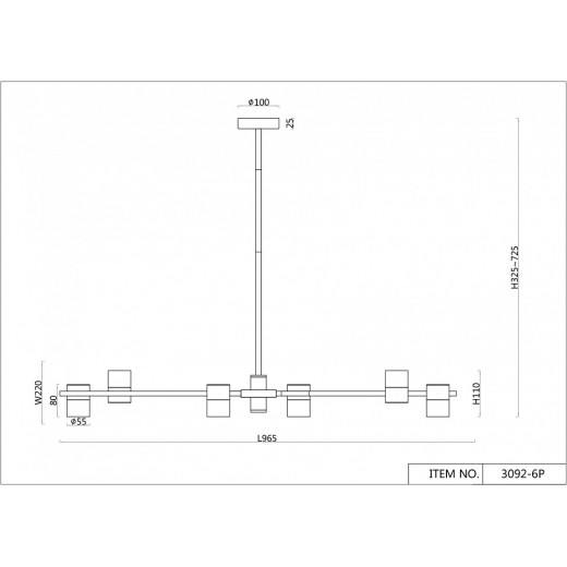 Люстра на штанге F-promo Chart 3092-6P