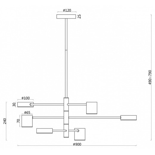 Подвесная люстра F-promo Ducan 3094-6P