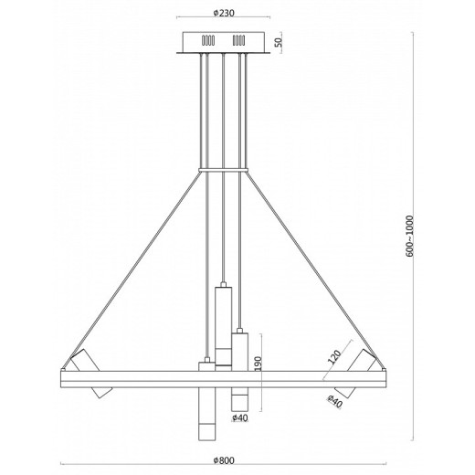 Подвесная люстра F-promo Daur 3097-8P
