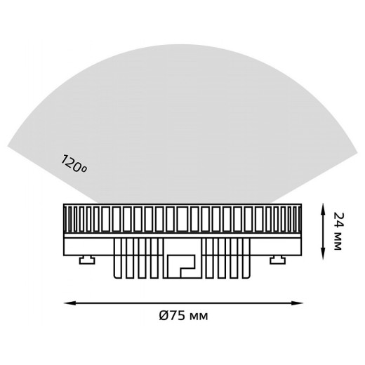 Лампа светодиодная Gauss SMD GX53 8Вт 6500K 108008308