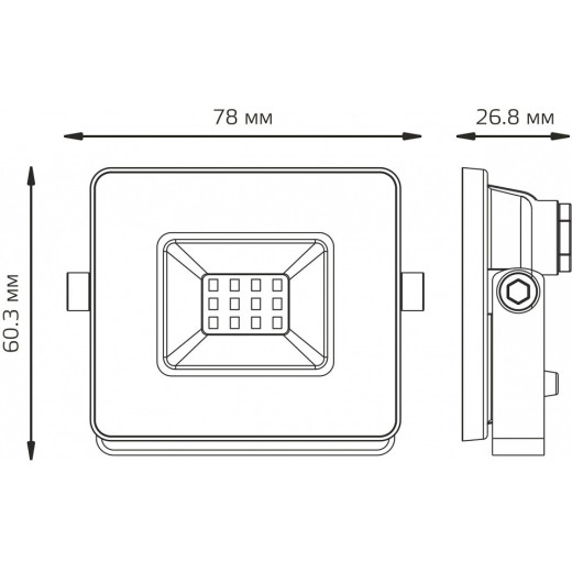 Настенно-потолочный прожектор Gauss BASIC 688100310