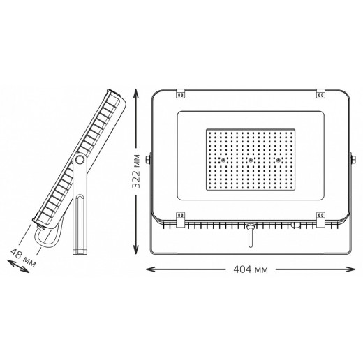 Настенно-потолочный прожектор Gauss Qplus 690511150