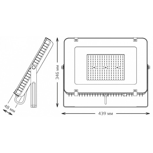 Настенно-потолочный прожектор Gauss Qplus 690511200