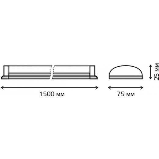 Накладной светильник Gauss WLF-2 844426350