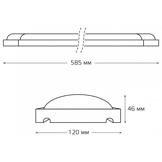 Накладной светильник Gauss WLF-4 844611318