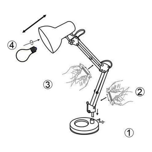 Настольная лампа офисная Globo Famous 24880