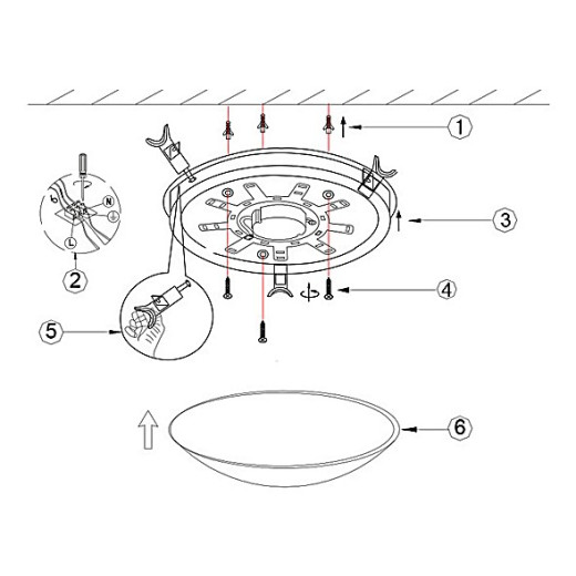 Накладной светильник Globo Palila 40428
