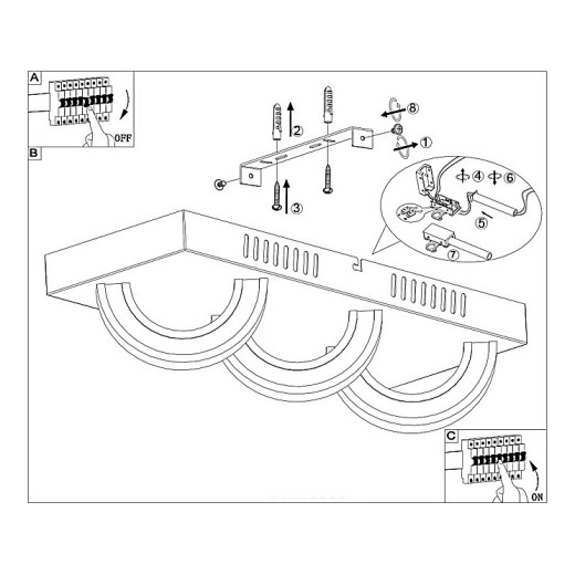 Накладной светильник Globo Mangue 67062-3