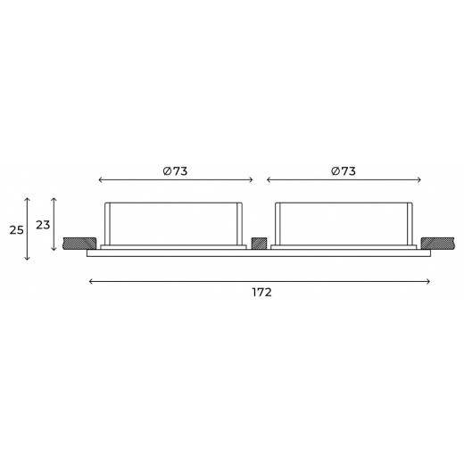 Встраиваемый светильник Hesby Lighting Eclipse HSBL_0111