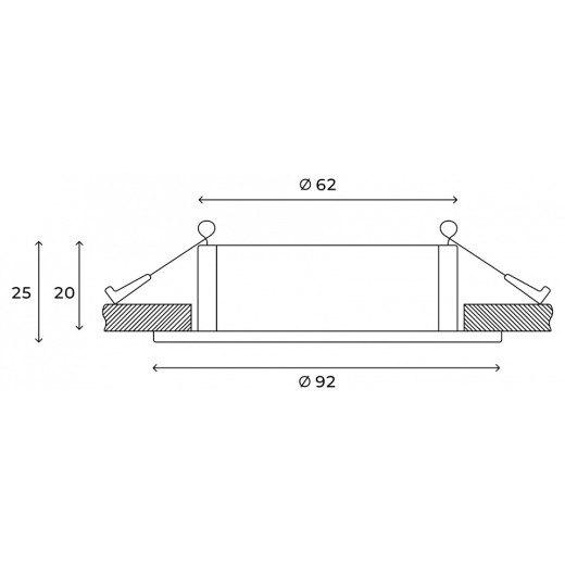 Встраиваемый светильник Hesby Lighting Solis HSBL_0113