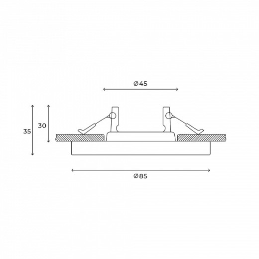 Встраиваемый светильник Hesby Lighting Clarity HSBL_0133