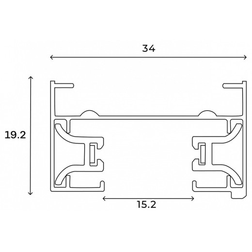 Трек накладной Hesby Lighting Skylite HSBL_0173