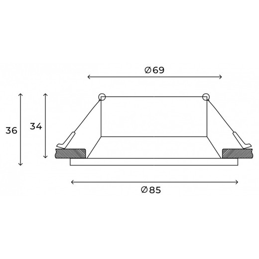 Встраиваемый светильник Hesby Lighting Sogne HSBL_0177