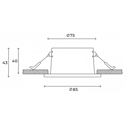 Встраиваемый светильник Hesby Lighting Nova HSBL_0178