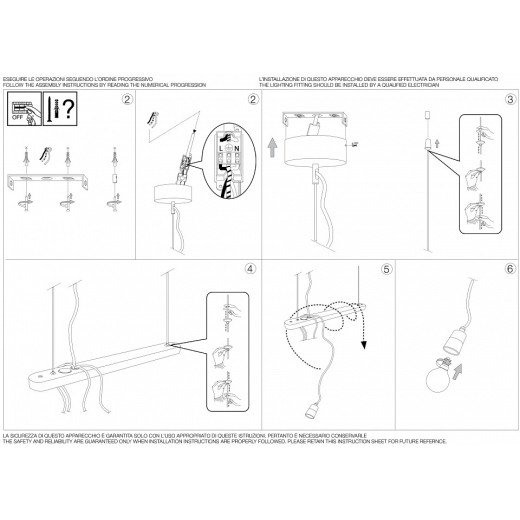Подвесной светильник Ideal Lux Electric ELECTRIC SP4