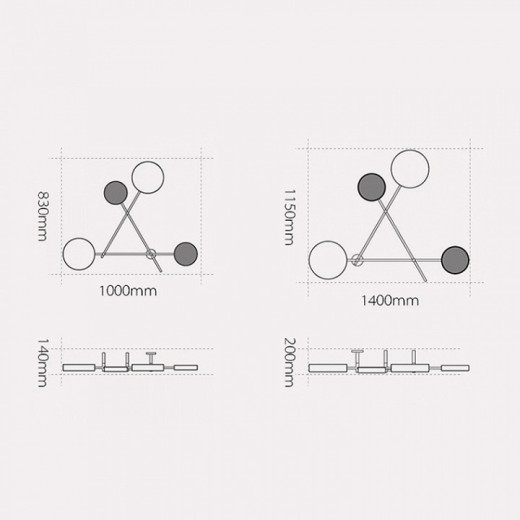 Накладной светильник Imperiumloft Iride DOTS-201