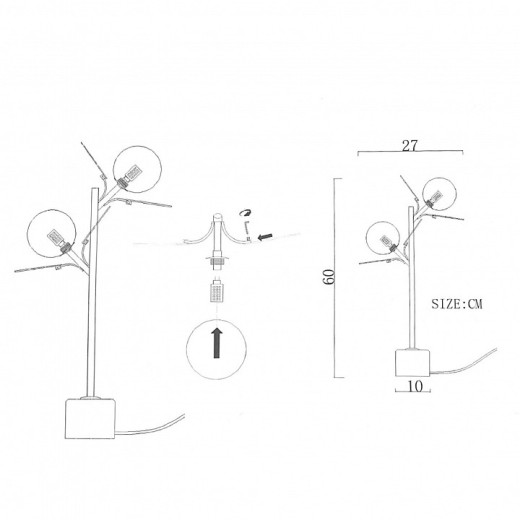 Настольная лампа декоративная Imperiumloft MATISSE matisse-tab01
