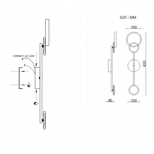 Накладной светильник Imperiumloft ZINGY B zingy01
