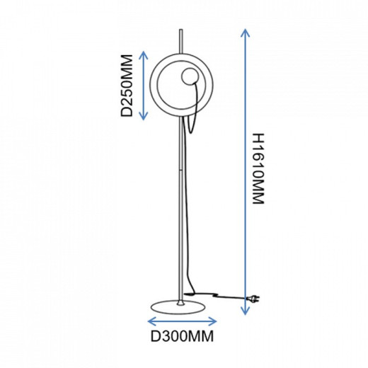 Торшер Imperiumloft MARGOTT Black margott-fl01