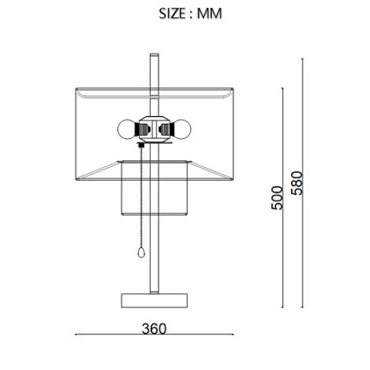 Настольная лампа декоративная Imperiumloft ANDREAN andrean-tab01